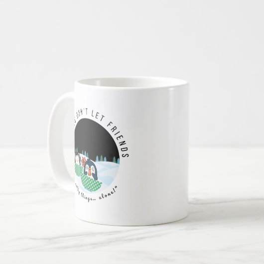 “Double the trouble, twice the fun.” Kaffeetasse (Vorderseite Links)