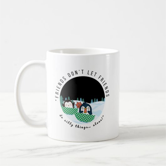 “Double the trouble, twice the fun.” Kaffeetasse (Links)