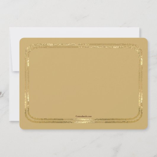 Double Thin Gold Frame Foto Abschluss Inv Ankündigung (Rückseite)