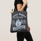 Double Toil und Trouble Hat Halloween Tasche (Von Nahem)