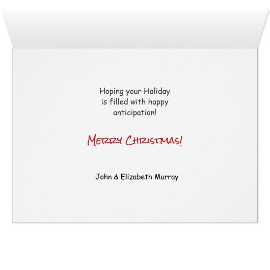 Double Trouble Corgi Dog Weihnachten (Innenansicht Horizontal (Unten))