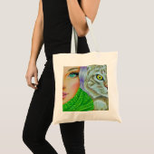 "Double Trouble" tote bag Tragetasche (Vorderseite (Produkt))