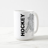 Double Vision Hockey (weiblich) Kaffeetasse (VorderseiteRechts)