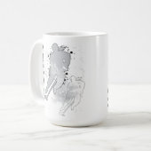 Double Vision Hockey (weiblich) Kaffeetasse (Vorderseite Links)