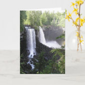 Double Waterfall Karte (Gelbe Blume)