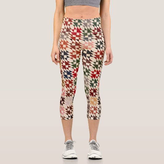 Double X quilt Capri Leggings (Vorderseite)