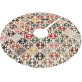 Double X Quilt Polyester Weihnachtsbaumdecke (Schrägansicht)