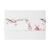 Double Xi Chinese Red Elegante Wedding Einladungsbanderole (Rückseitenbeispiel)