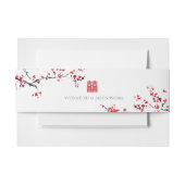 Double Xi Chinese Red Elegante Wedding Einladungsbanderole (Vorderseite Beispiel)