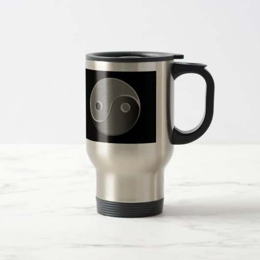 Double Yin Yang Aluminium Travel Mug Reisebecher (Rechts)