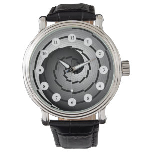 Double Yin Yang Spiral (Classic) von Kenneth Yonci Armbanduhr
