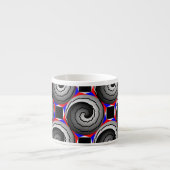 Double Yin Yang Spiral von Kenneth Yoncich Espressotasse (Vorderseite)