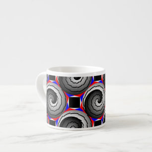 Double Yin Yang Spiral von Kenneth Yoncich Espressotasse