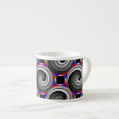 Double Yin Yang Spiral von Kenneth Yoncich Espressotasse (Vorderseite Rechts)
