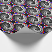 Double Yin Yang Spiral von Kenneth Yoncich Geschenkpapier (Ecke)