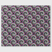 Double Yin Yang Spiral von Kenneth Yoncich Geschenkpapier (Flach)