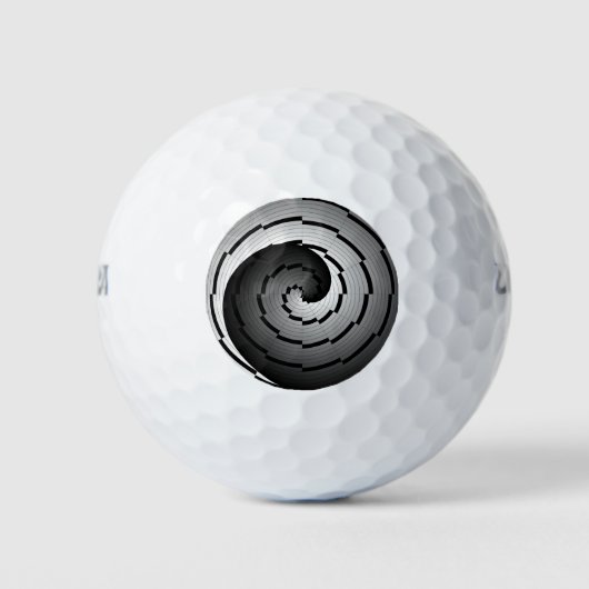 Double Yin Yang Spiral von Kenneth Yoncich Golfball (Vorderseite)