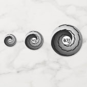 Double Yin Yang Spiral von Kenneth Yoncich Konfetti (Rückseiten)