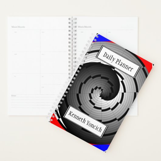 Double Yin Yang Spiral von Kenneth Yoncich Planer (Anzeige)