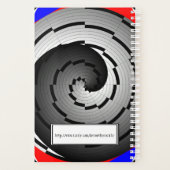 Double Yin Yang Spiral von Kenneth Yoncich Planer (Rückseite)