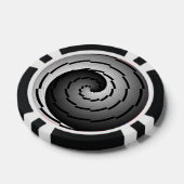 Double Yin Yang Spiral von Kenneth Yoncich Pokerchips (Einzeln)