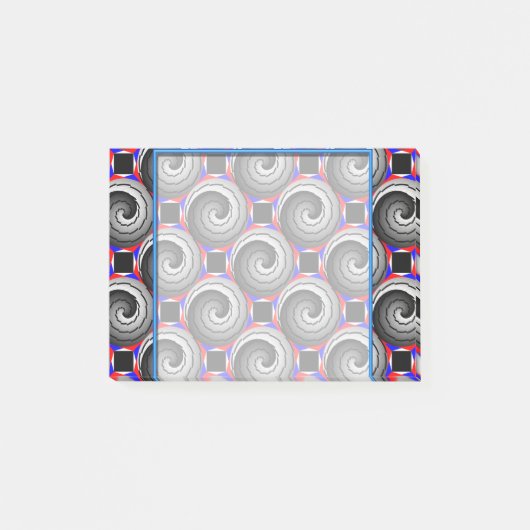 Double Yin Yang Spiral von Kenneth Yoncich Post-it Klebezettel (Vorderseite)