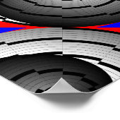 Double Yin Yang Spiral von Kenneth Yoncich Poster (Ecke)