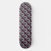 Double Yin Yang Spiral von Kenneth Yoncich Skateboard (Vorderseite)