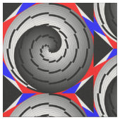 Double yin Yang Spiral von Kenneth Yoncich Stoff (Nahaufnahme)