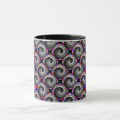 Double Yin Yang Spiral von Kenneth Yoncich Tasse (Zentrum)