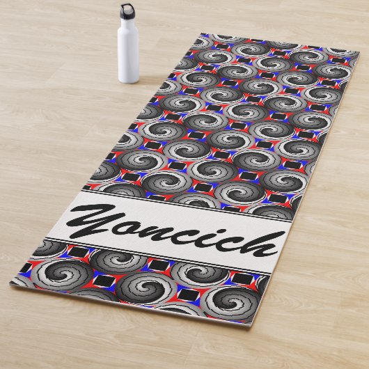 Double Yin Yang Spiral von Kenneth Yoncich Yogamatte (Beispiel)