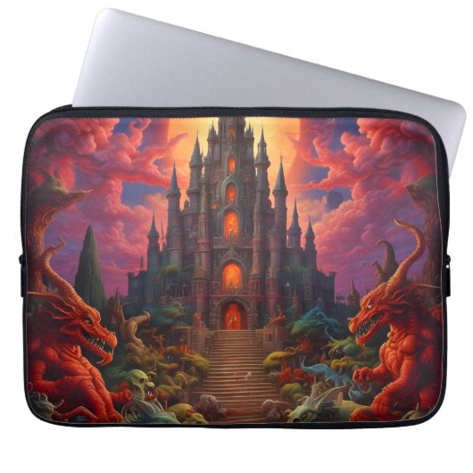 Double Your Dragon Fantasy Final Laptopschutzhülle (Vorderseite)