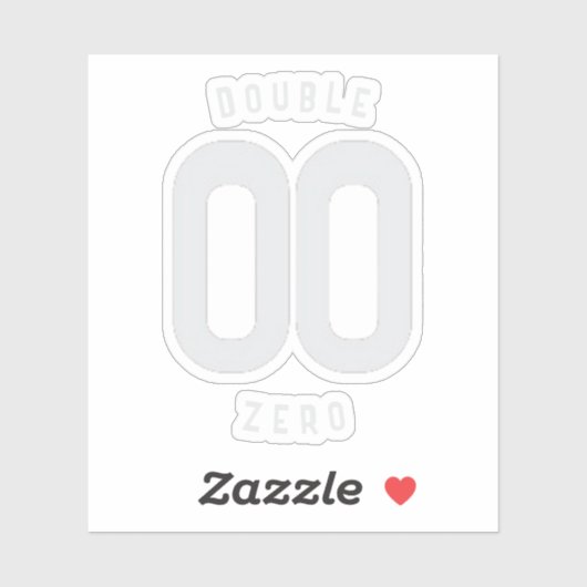 DOUBLE ZERO STICKER (Blatt)