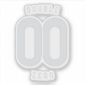 DOUBLE ZERO STICKER (Vorderseite)