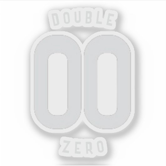 DOUBLE ZERO STICKER (Vorderseite)