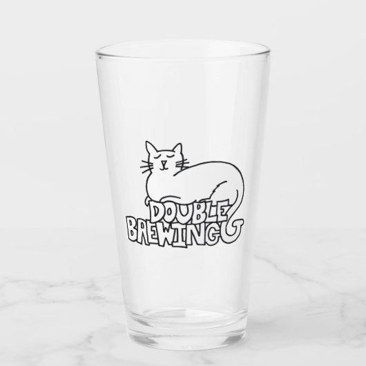 DoubleG Brauenweißes Katzen-Liter-Glas! Glas (Vorderseite)