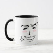 Doubleman glückliche/verärgerte Gefühl-Tasse Tasse (Links)