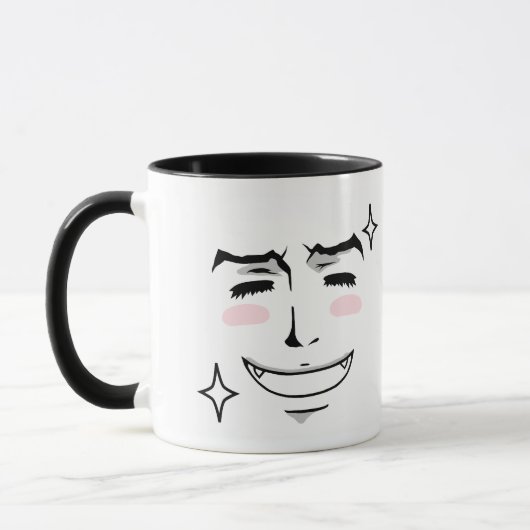 Doubleman glückliche/verärgerte Gefühl-Tasse Tasse (Links)