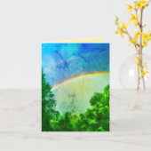 DOUBLERAINBOW VERDE GRUSS-KARTE KARTE (Gelbe Blume)