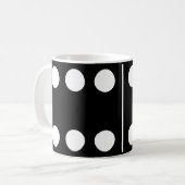 Doubles Six Black Domino Tasse (Vorderseite Links)
