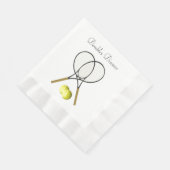 Doubles Tennis Custom Serviette (Ecke)