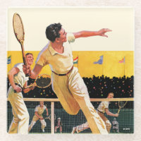 Doubles Tennis Match