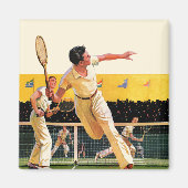 Doubles Tennis Match Magnet (Vorne)