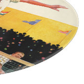 Doubles Tennis Match Schneidebrett (Ecke)