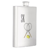 Doubles Tennis Monogram Flachmann (Rechts)