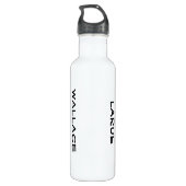 Doubles Tennis Thema Sport Edelstahlflasche (Rückseite)