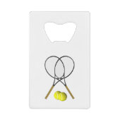 Doubles Tennis Thema Sport Geldbeutel Flaschenöffner (Vorderseite)