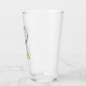 Doubles Tennis Thema Sport Glas (Links)