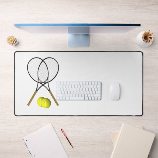 Doubles Tennis Thema Sport Schreibtischunterlage (Büro 1)