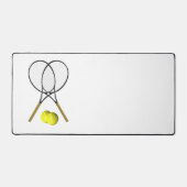 Doubles Tennis Thema Sport Schreibtischunterlage (Vorderseite)